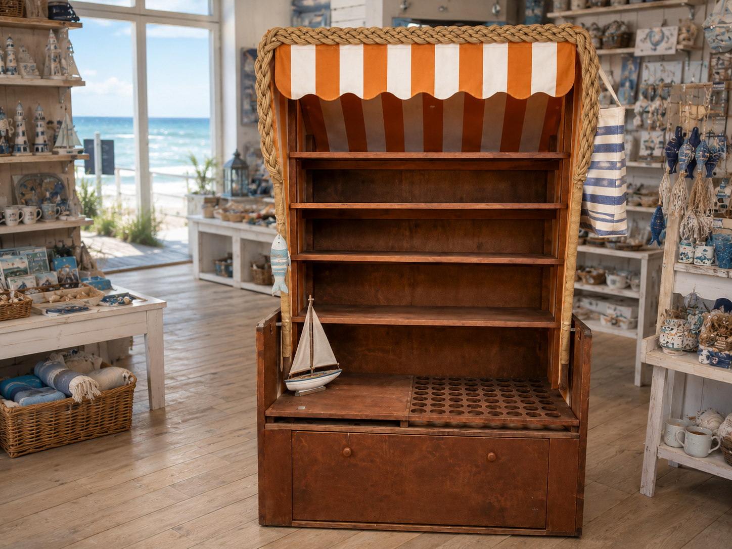 Corbeille de plage à étagères – Image 4