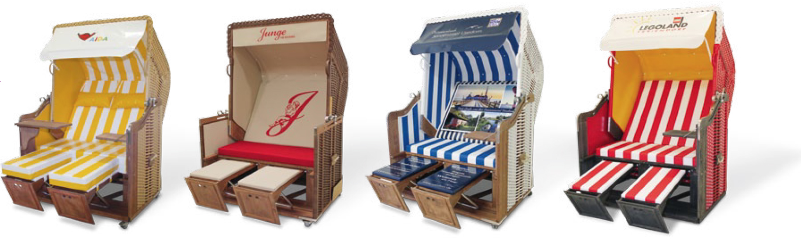 Der Strandkorb mit dem Logo Ihres Unternehmens.