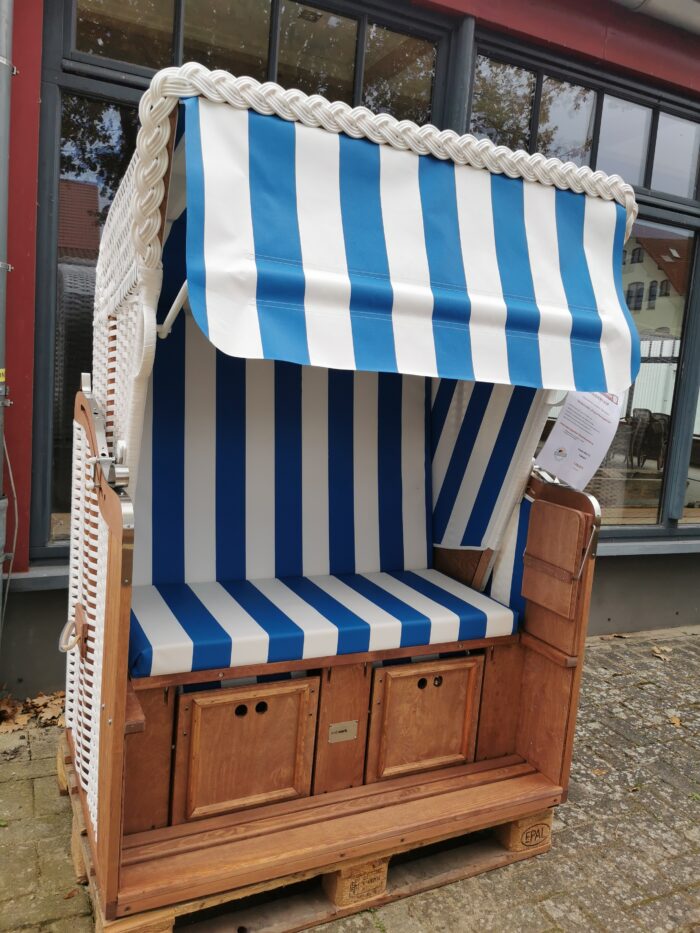 Lagerverkauf original Heringsdorfer blau/ weiß gestreift