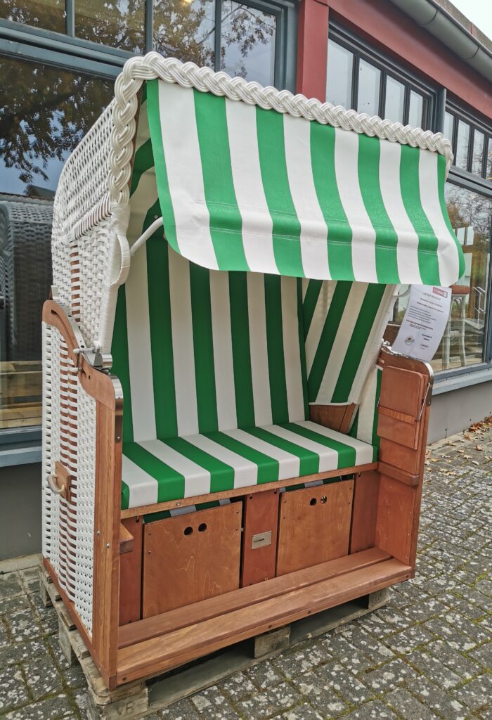 Lagerverkauf original Heringsdorfer grün/ weiß gestreift – Bild 2